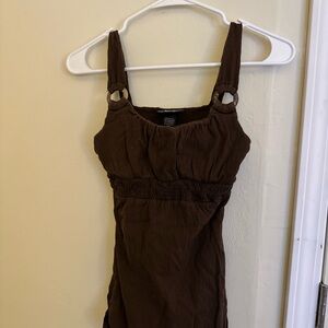 Self Esteem Brown Mini Dress